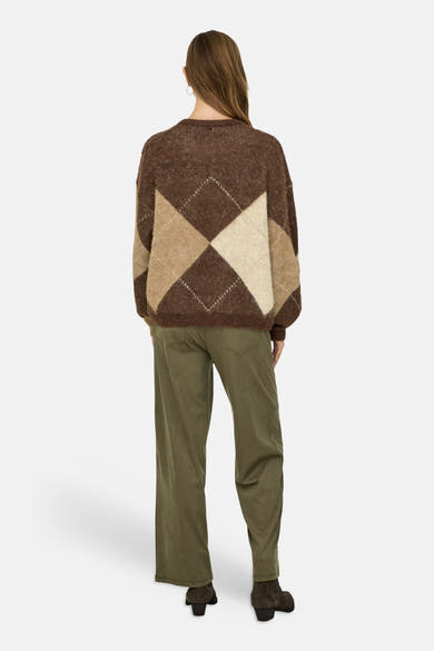 Pull O-hals - Chestnut