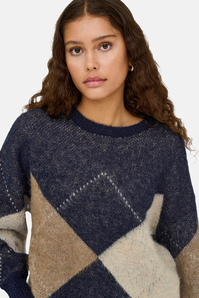 Pull met ronde hals - Multicolor