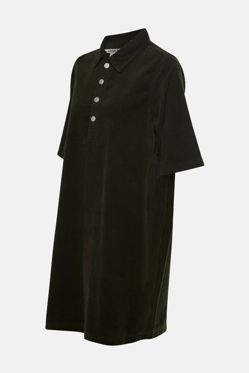 Kleedje met korte mouwen - khaki