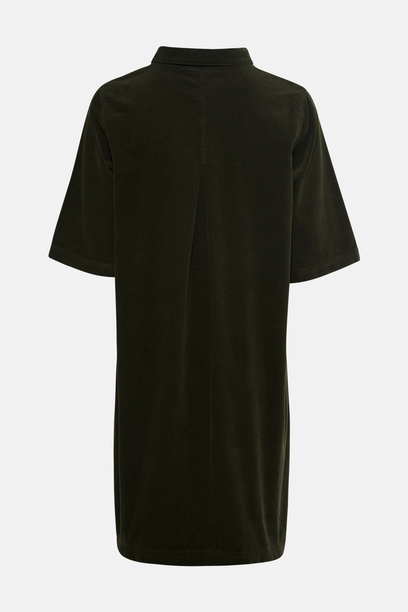 Kleedje met korte mouwen - khaki