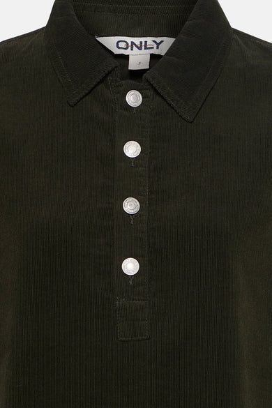 Kleedje met korte mouwen - khaki