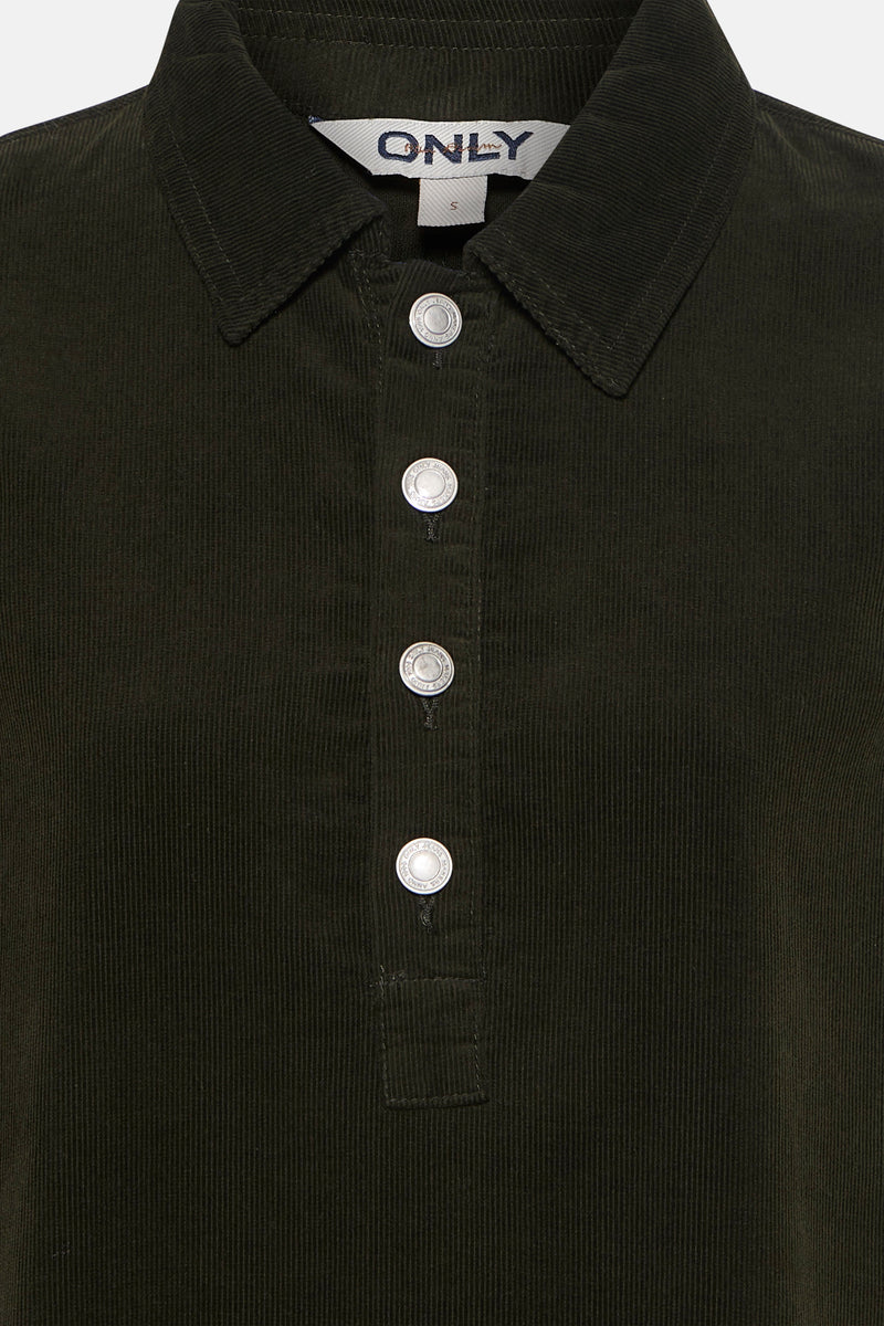 Kleedje met korte mouwen - khaki