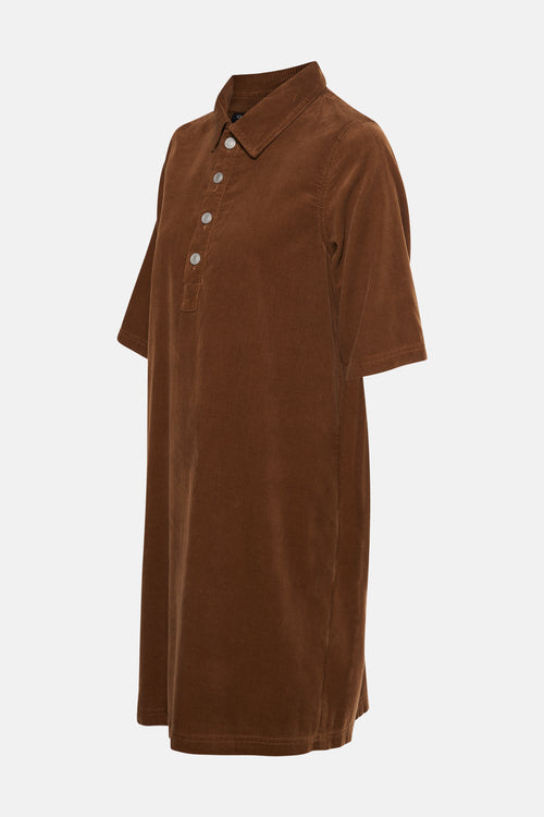 Robe à manches courtes - Brun