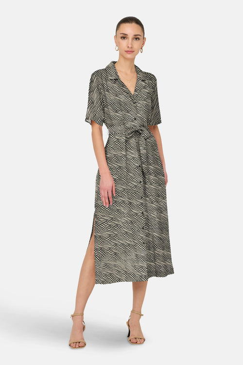 Robe à manches courtes - multicolore