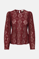 Blouse à manches longues - Bordeaux