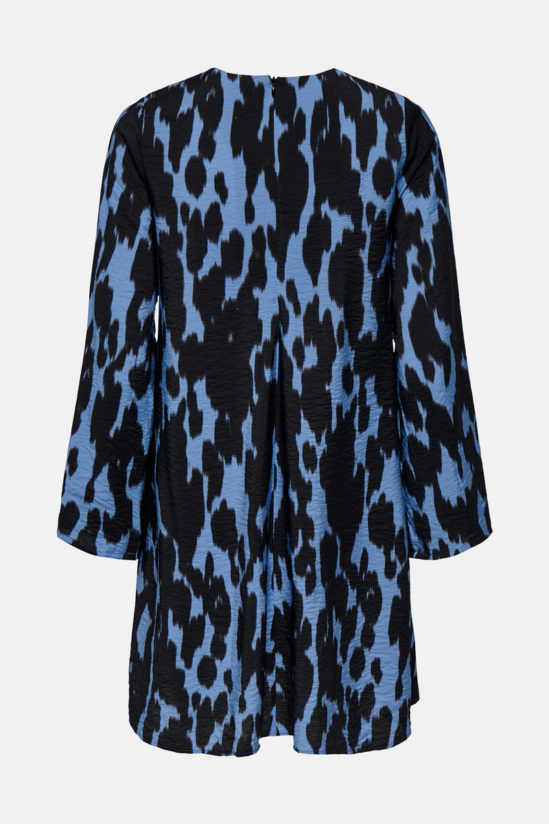 Kleedje met lange mouwen - blauw