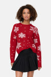 ONLXMAS ROLFA LS ONECK SNOWFLAKES KNT