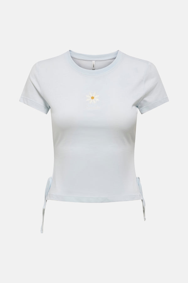 Top uni manches courtes Bleu - ONLY®