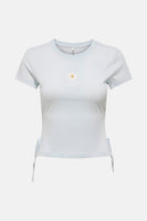 Top uni manches courtes Bleu - ONLY®
