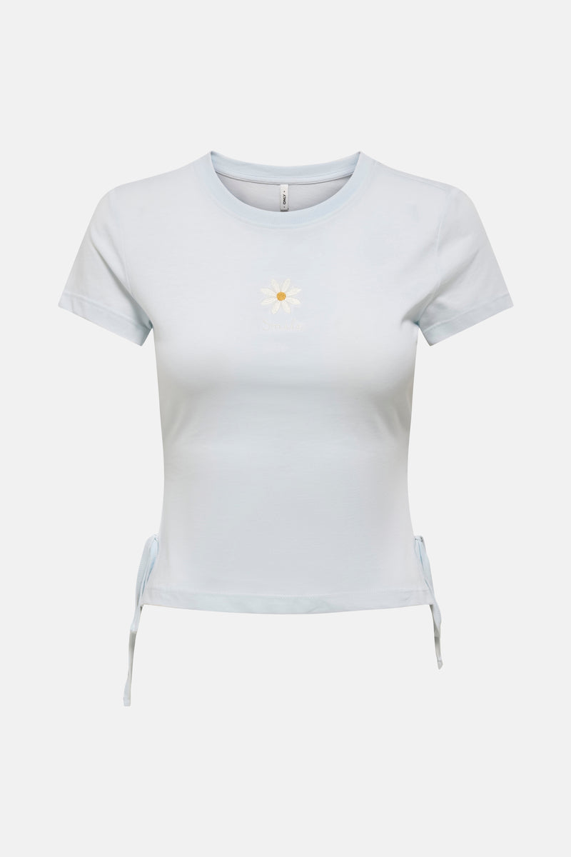 Top uni manches courtes Bleu - ONLY®