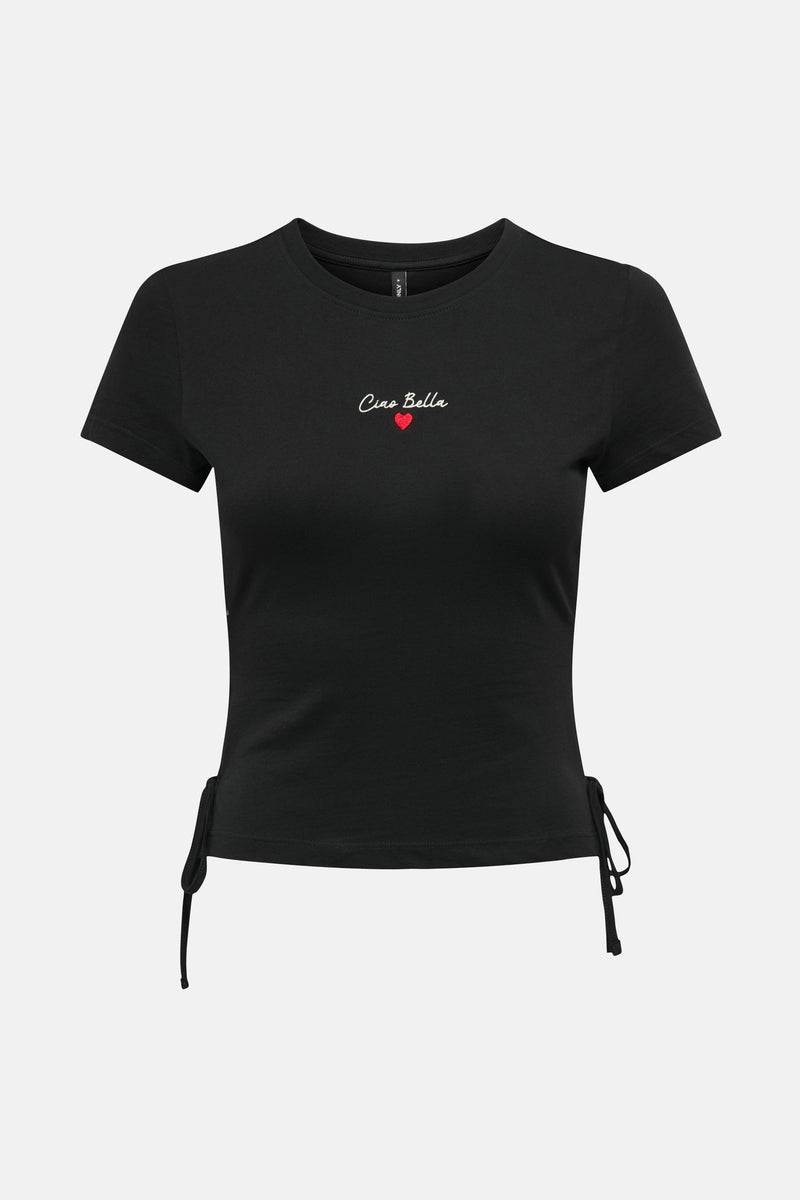 Top uni manches courtes Noir - ONLY®