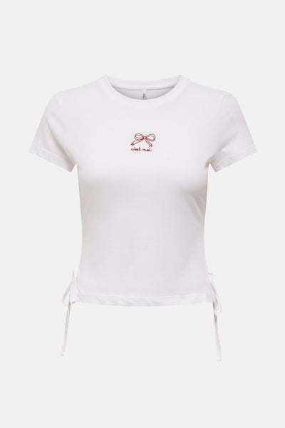 Top uni manches courtes Blanc - ONLY®