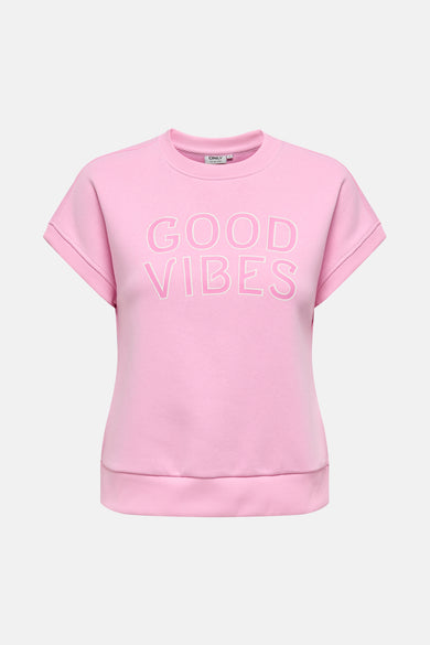 Sweat col rond Rose - ONLY®