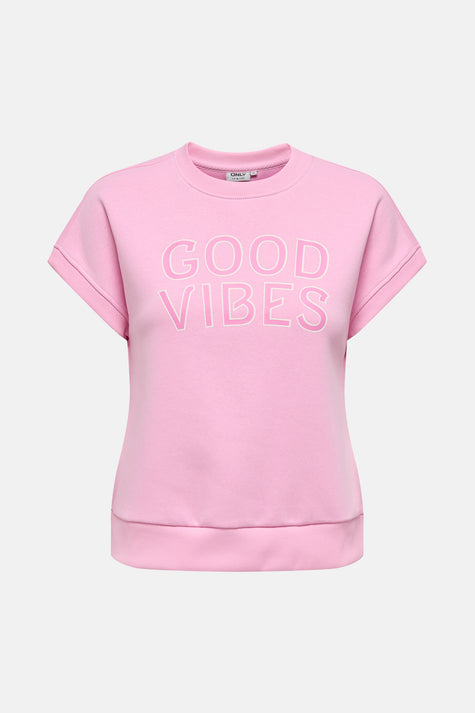 Sweat col rond Rose - ONLY®
