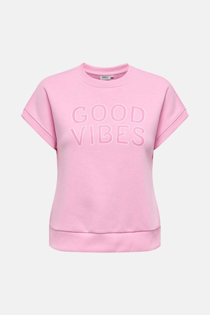 Sweat col rond Rose - ONLY®