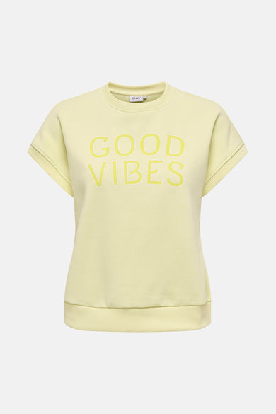 Sweat col rond Jaune - ONLY®