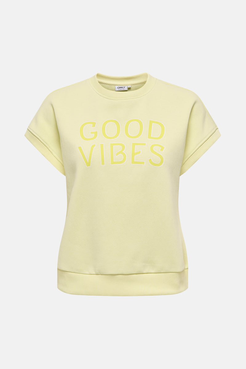 Sweat col rond Jaune - ONLY®