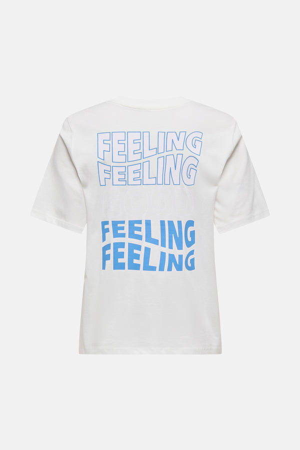 Top uni manches courtes Blanc - ONLY®