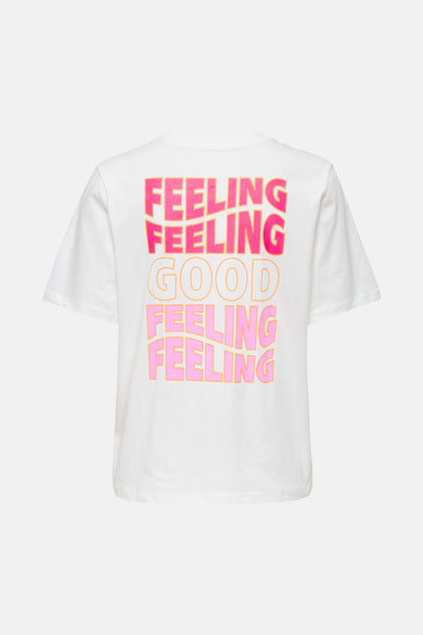Top uni manches courtes Blanc - ONLY®