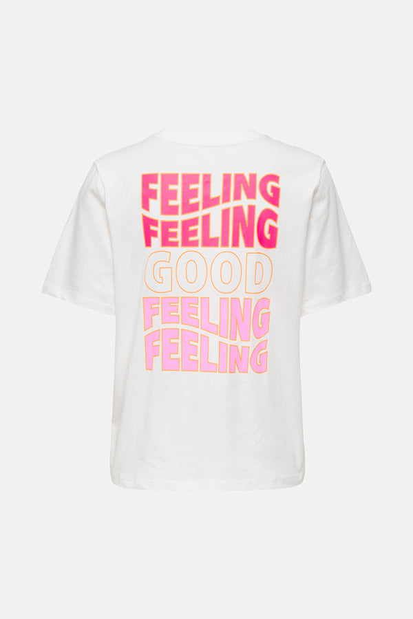 Top uni manches courtes Blanc - ONLY®