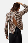 Chemise à manches longues - beige