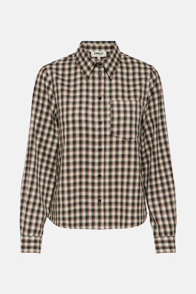 Chemise à manches longues - beige