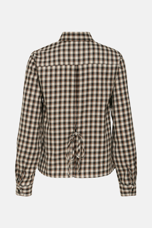Chemise à manches longues - beige