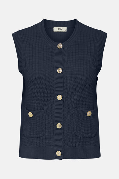 JDYSTELLA S/L O-NECK VEST KNT