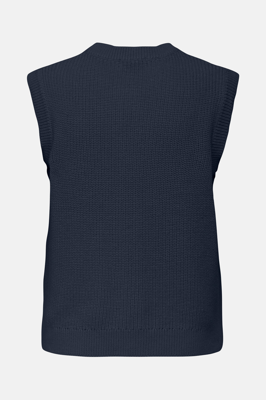 Débardeur bleu marine de JDY en maille texturée, vue de dos.