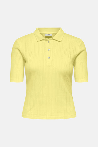 Dames tops polo korte mouw Jaune - JDY