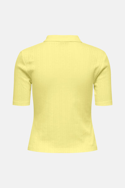 Dames tops polo korte mouw Jaune - JDY