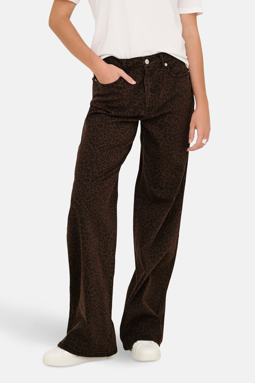 Jeans coloré - Brun