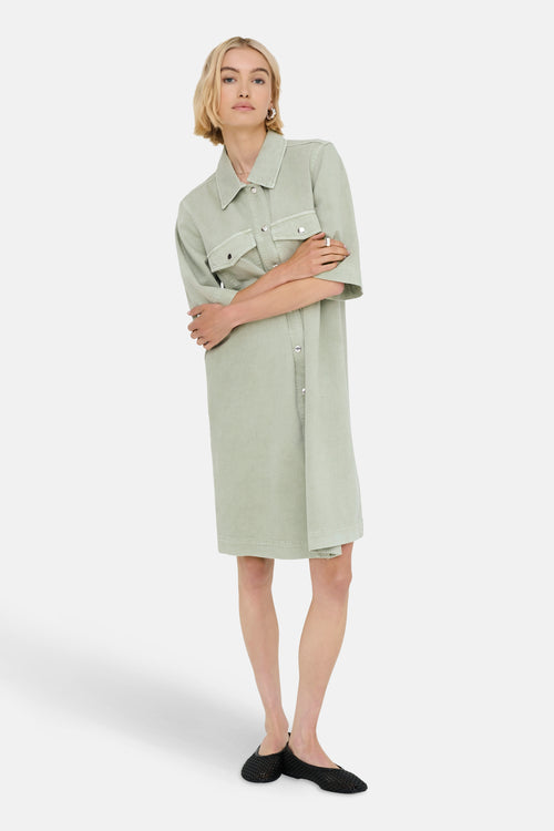ONLBELLE-SILLA S/S BUTTON DRESS PNT