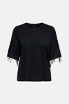ONLHARLEY LIFE S/S FRINGE TOP JRS