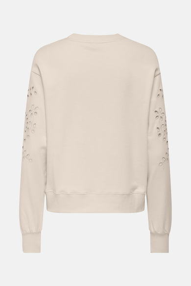 Sweater met ronde hals beige - JDY