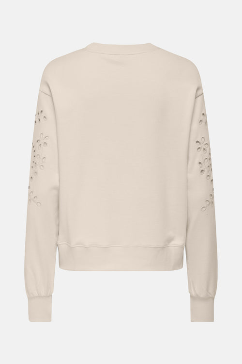 Sweater met ronde hals beige - JDY