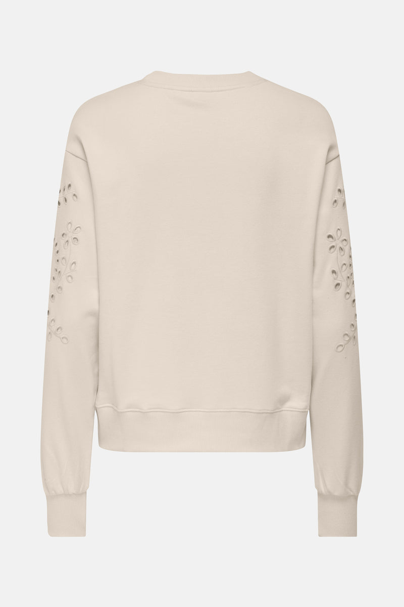 Sweater met ronde hals beige - JDY