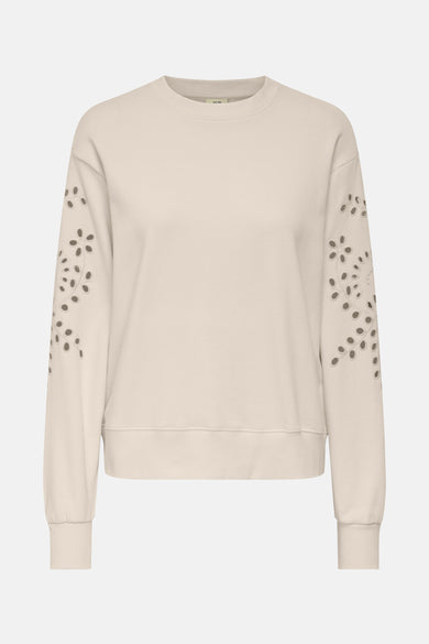 Sweater met ronde hals beige - JDY