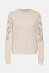 Sweater met ronde hals beige - JDY