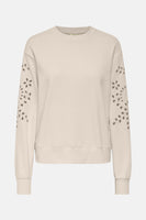 Sweater met ronde hals beige - JDY