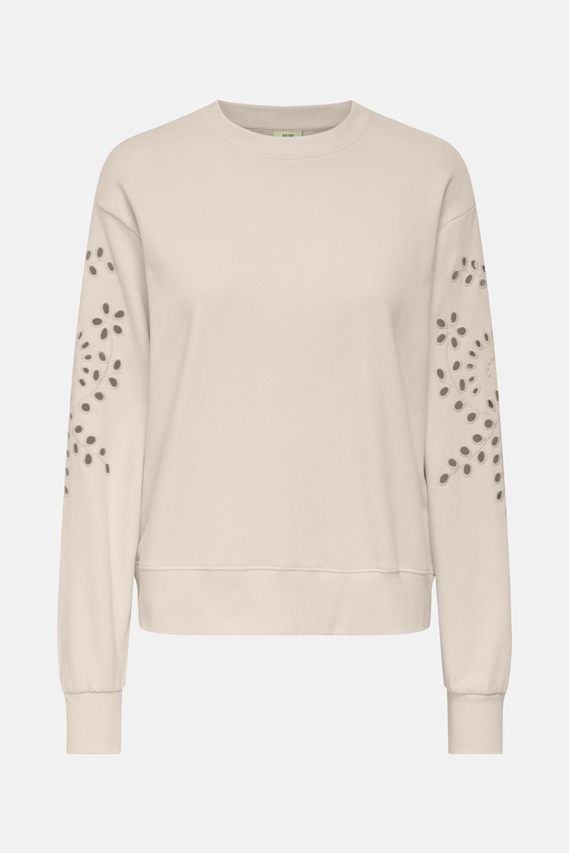 Sweater met ronde hals beige - JDY