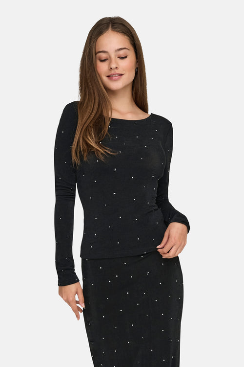 T-shirt met lange mouwen - zwart