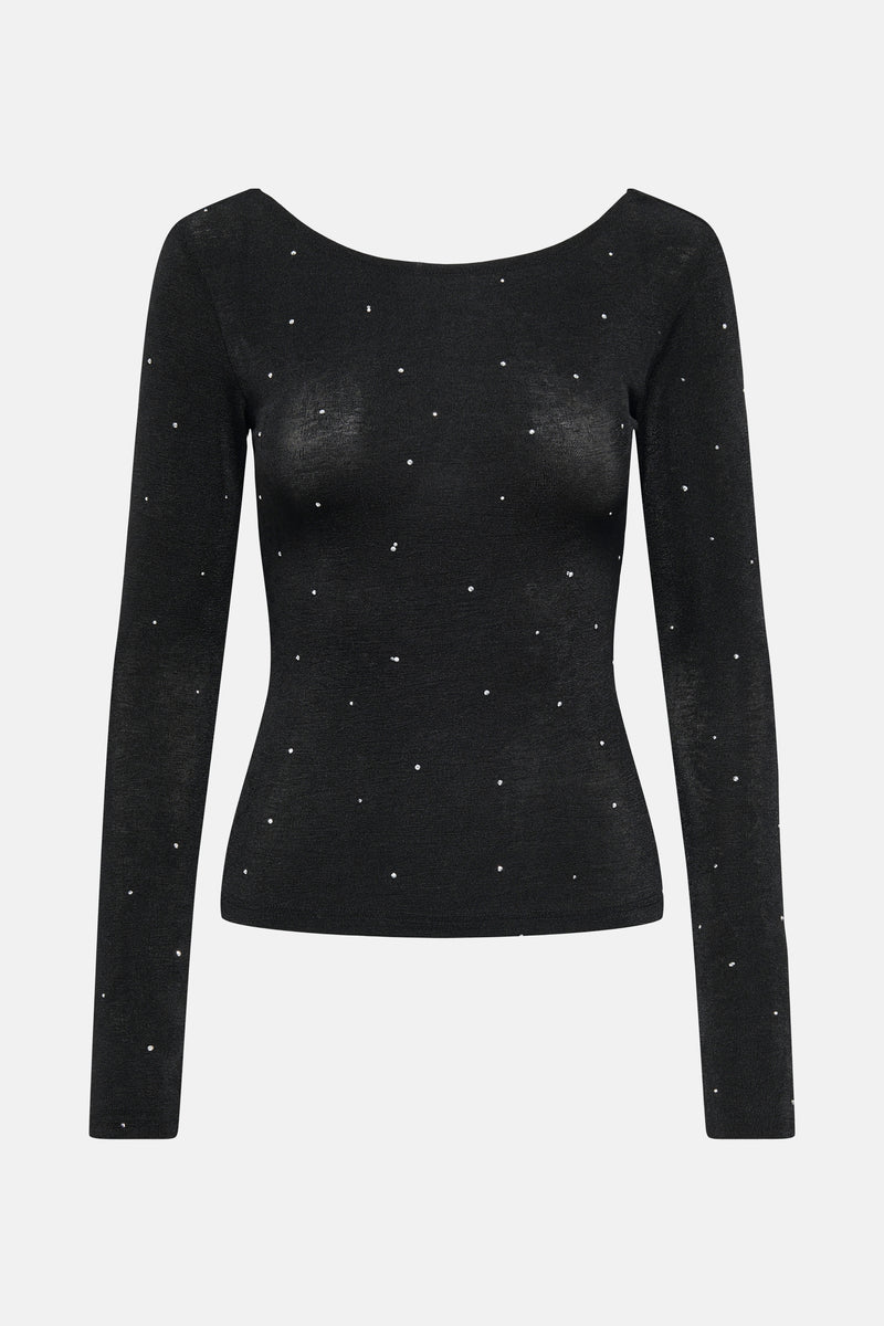 T-shirt met lange mouwen - zwart