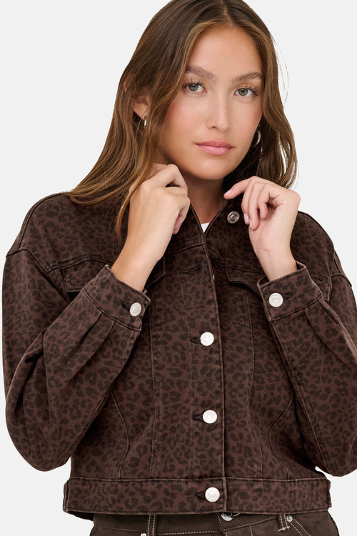 Veste en jean - Brun