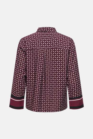 Hemd met lange mouwen - Bordeaux