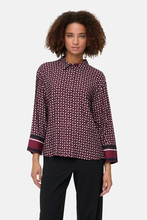 Chemise à manches longues - Bordeaux