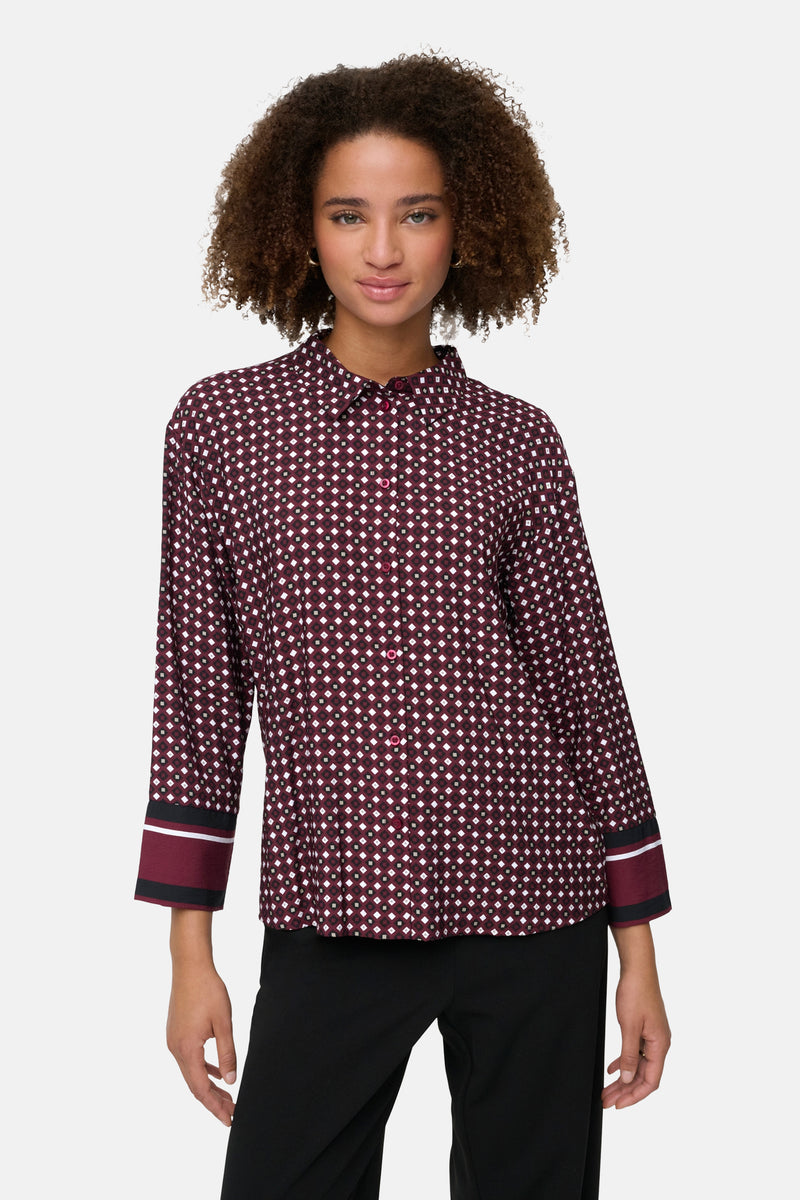 Hemd met lange mouwen - Bordeaux