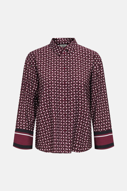 Chemise à manches longues - Bordeaux