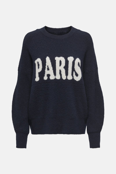 Pull col rond Bleu - ONLY®