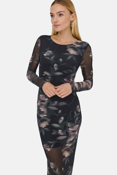 Kleedje met lange mouwen - multicolor